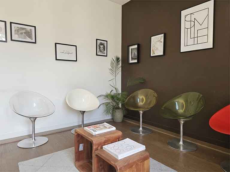 Salle d'attente OrthoLight Genève